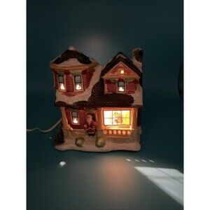 Vintage Porcelain Lighted House Christmas
